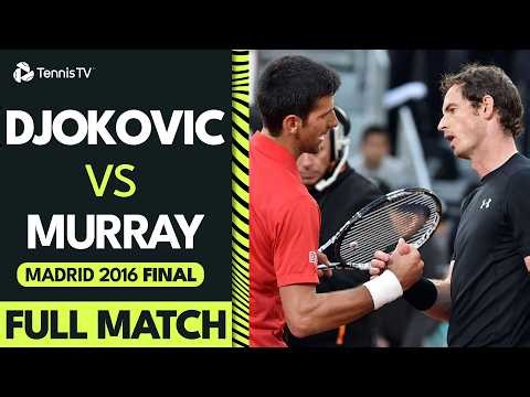 Novak Djokovic vs Andy Murray Clay Court EPIC 🥵 | Madrid 2016 Final Full Match