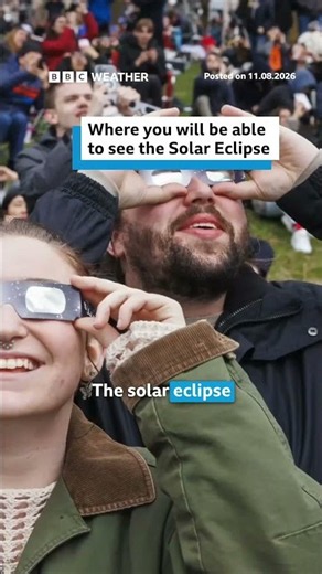 Where you will be able to see the solar eclipse. #SolarEclipse #BBCNews