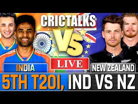 🔴 Live: IND vs NZ, 5th T20I, Cricket Live Match Today Score Commentary, India v New Zealand