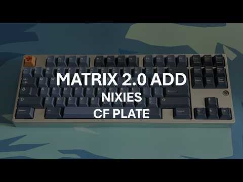 Matrix 2.0Add | Broken in Nixies on CF Plate | Soundtest