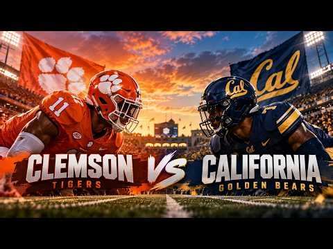 🔴 LIVE: Clemson Tigers VS California Golden Bears | College Football