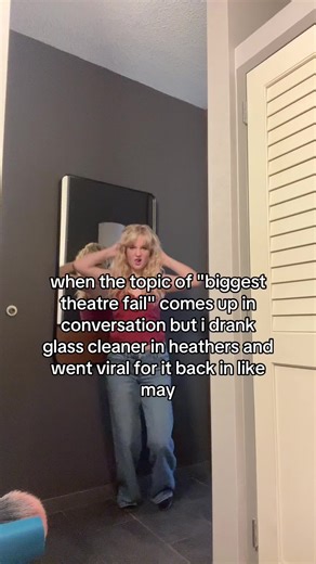 honorable mentions: inhaling talcum powder in alice by heart and inhaling fiberglass insulation during a mamma mia rehearsal (how am i still alive) #theatre #musicaltheatre #heathers #heatherchandler #broadway @Windex