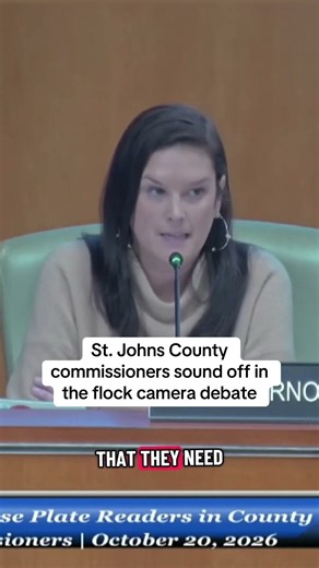 St. Johns County commissioners sound off in Flock camera debate