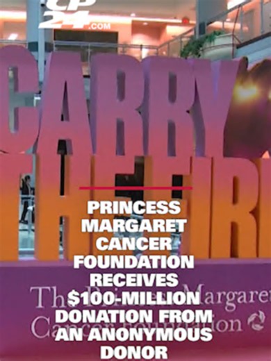 Princess Margaret Cancer Foundation receives $100-million donation from an anonymous donor - An anonymous donor has gifted $100 million to The Princess Margaret Cancer Foundation, the largest donation it has ever received.