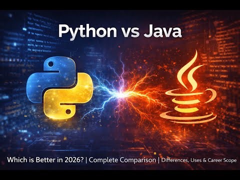 Python vs Java ⚔️ | Which is Better in 2026? | Complete Comparison |Differences, Uses & Career Scope