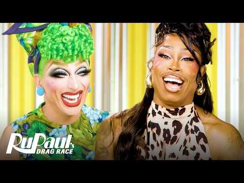 The Pit Stop S18 E14 🏁 Bianca Del Rio & Mo Heart WAKE IT UP! | RuPaul’s Drag Race