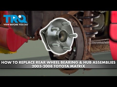 How to Replace Rear Wheel Bearing & Hub Assemblies 2003-2008 Toyota Matrix