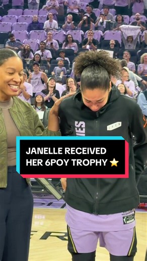 Janelle Salaün 2026 WNBA Sixth Player of the Year — Trophy & Playoffs Highlights