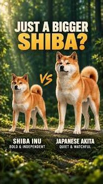 Shiba Inu vs Japanese Akita: Just a Bigger Shiba? #dog #dogs #shibainu #akitainu