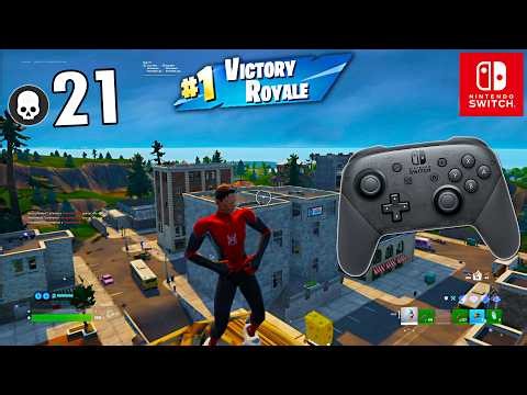 Nintendo Switch Pro Controller 🎮 Fortnite Reload Gameplay 👑 (Fortnite Chapter 7 Season 2)