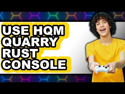 How to Use Hqm Quarry Rust Console (only Way)
