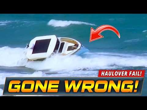 NEAR DISASTER WHEN BOAT LOSES ENGINES AT HAULOVER INLET !! | WAVY BOATS