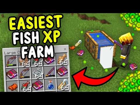 EASIEST FISH XP Farms Minecraft Bedrock 26.21/1.21+!