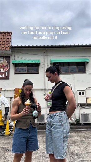 Girlfriends of Instagram #wlw #travel #fypviral #japan #gymtok | food