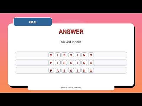 Word Ladder Challenge #0533 | 10 Word Ladder Practice Puzzles