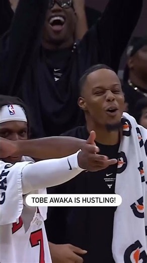 Tobe Awaka brought the ENERGY ‼️ #chicagobulls #nba #hustle