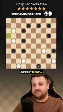 Weekly Final! 🔥 ⚪⚫ ⭐7/7 | Daily Checkers #144