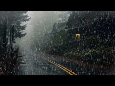 Deep Sleep in Minutes with Heavy Rain on Roof | Thunder Sounds for Sleeping & Relaxation