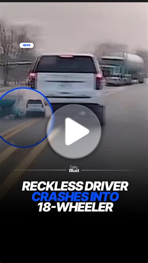 Early Christmas morning, Trinity County deputies responded to a reckless driver who crashed into an 18-wheeler while evading a stop. The elderly driver was fatigued, and fell asleep behind the wheel. No serious injuries occurred, but multiple vehicles were damaged. | Daily Mail Video