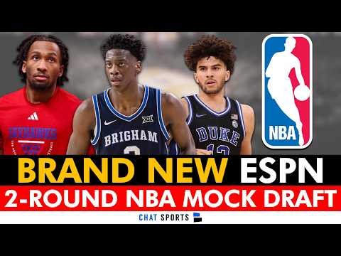 BRAND NEW 2026 NBA Mock Draft From ESPN! AJ Dybantsa Going First Overall?