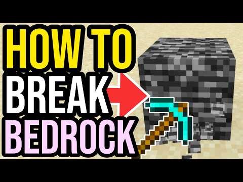 How To BREAK BEDROCK & Make It Drop! | Minecraft Bedrock & Java! No Mods!