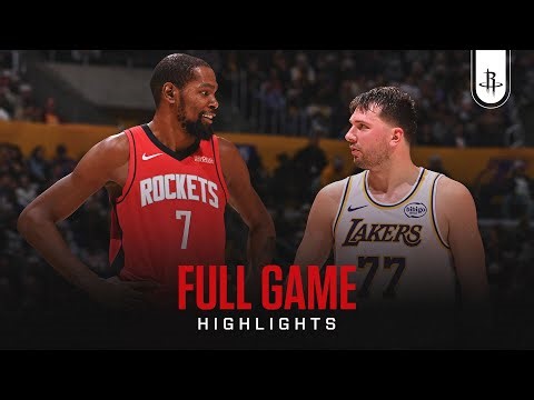 Houston Rockets Highlights vs. Los Angeles Lakers
