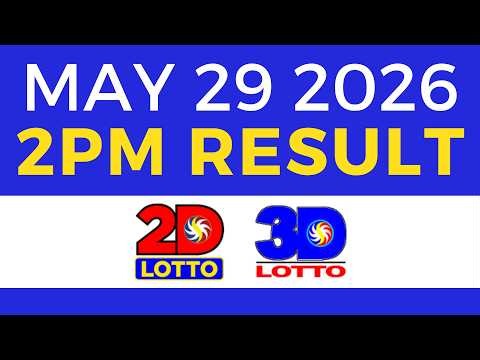 Lotto Result Today 2PM May 29 2026 | EZ2 Swertres PCSO