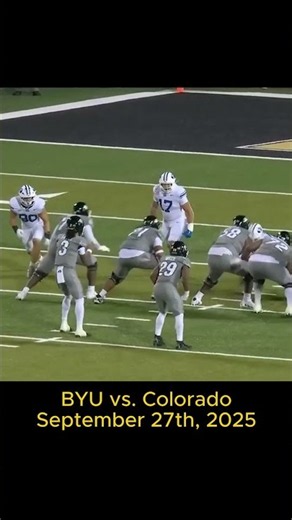 BYU vs. Colorado #3 - September 27th, 2025