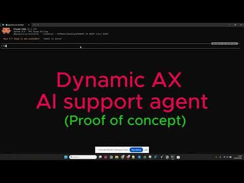 AI-Powered Diagnostics Agent for Dynamics AX [Proof of Concept]