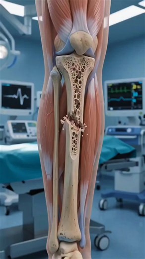 Ever wondered how surgeons fix a broken shinbone? 🦴⚡ Watch how an internal fixation procedure uses metal plates and screws to realign and stabilize a fractured tibia! 🩺✨ #MedTikTok #Orthopedics #SurgicalAnimation #Anatomy #MedicalStudent
