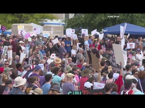 LIVE: No Kings protest in Atlanta