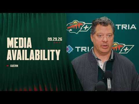 Brock Faber Injury Update | Bill Guerin | Minnesota Wild | Sept. 29