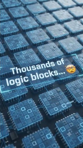 ⚡ How Does FPGA Routing Work? | Connecting Logic Blocks | Electronics Basics #Shorts