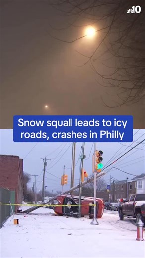 An early morning snow squall led to icy roads and crashes in Philadelphia on New Year’s Day, including one accident that left two people in critical condition. According to the National Weather Service, snow squalls are intense but quick periods of moderate to heavy snowfall accompanied by gusty winds that reduce visibilities and lead to whiteout conditions on roads. A fast-moving cold front brought a snow squall to the Philadelphia area around 5 a.m. on Thursday. While the system quickly moved 