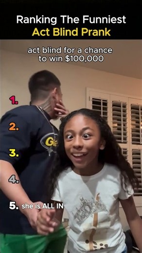 Ranking The Funniest "Act Blind to Win Money" Prank 🙈😂