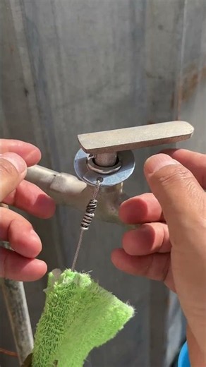 Genius Rope Anchor Made with Just 2 Washers — The Faucet Still Works!