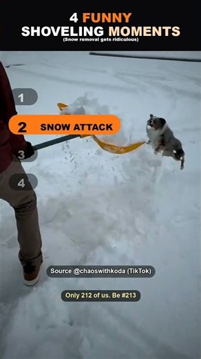 Snow shoveling fails ranked: Which wipeout takes #1? #Shorts
