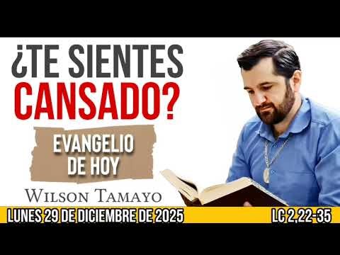 Evangelio de hoy LUNES 29 de DICIEMBRE (Lc 2,22-35) | Wilson Tamayo | Tres Mensajes