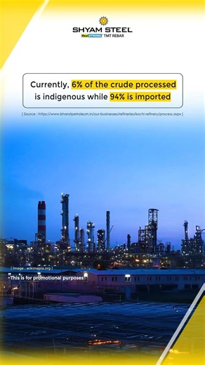 Fueling India's Growth: BPCL Kochi Refinery Built with Shyam Steel TMT Bars