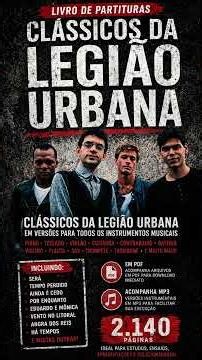 Clássicos da Legião Urbana✓Livro Completo de Partituras #legiãourbana #shorts