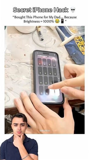 iPhone Hack: Infinite Brightness?! 😱🤯 (Hidden Feature) #shorts #lifehacks #iphone #phone