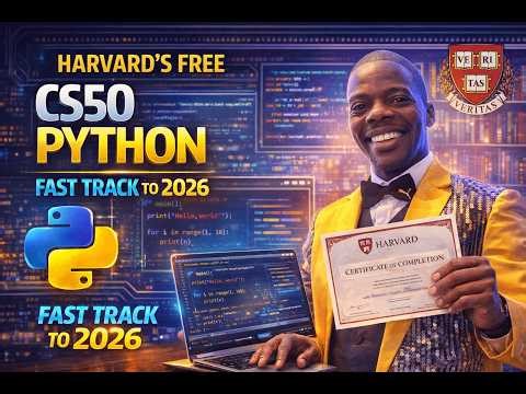 CS50 Harvard Python Roadmap - Beginners to PRO in 2026!