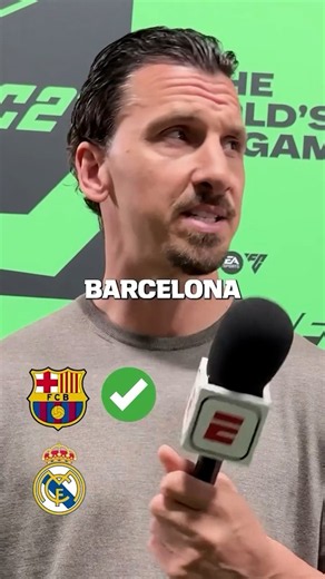 Zlatan picks between Barcelona & Madrid ahead of El Clásico 👀