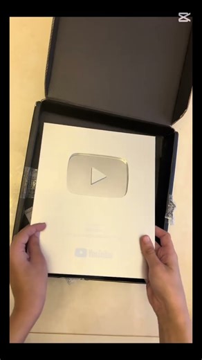 I open the YouTube box with the silver YouTube button. #recommended #sliver_play_button #fypシ゚viral