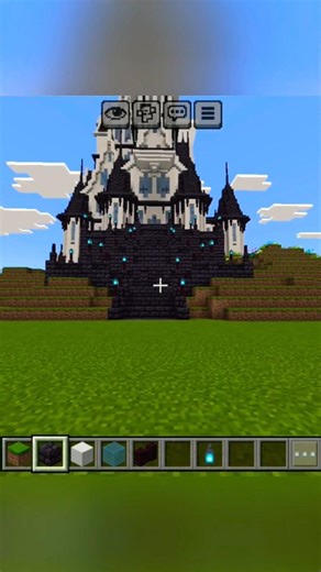 Epic Castle Build in Minecraft 🏰✨ | Beautiful Survival Castle 🔥⛏️ #minecraft #gaming #edit #shorts