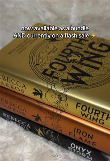 The Enpyrean books series now available as a hardback bundle! All 3 books included and currently on a flash sale ⚡️ low stock though so don’t miss out 📚 #empyreanseries #fourthwing #fourthwingrebeccayarros #booktok #empyreanseriesrebeccayarros AD