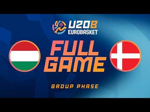 Group Phase | Hungary v Denmark | Full Basketball Game | FIBA U20 EuroBasket 2026 Division B
