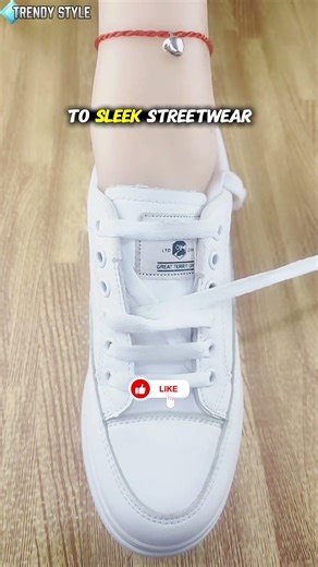 Shoelace Style Everyone Copies 👟 Easy Shoes Lace Trick #Shoelaces #Shorts