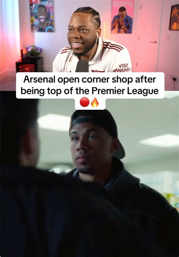 Arsenal reveal new corner shop while being top of the Premier League #arsenal #football #fyp
