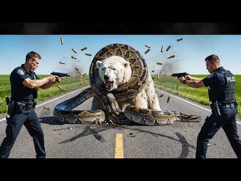 Heroic Rescue Team Saves polar bear from GIANT Python Attack